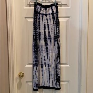 Tie dye maxi skirt
